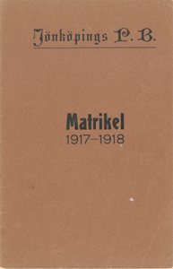 JPB Matrikel 1917-1918