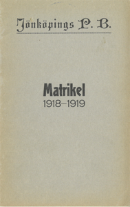 JPB Matrikel 1918-1919