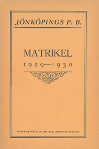 JPB Matrikel 1929-1930