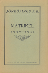 JPB Matrikel 1930-1931