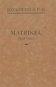 JPB Matrikel 1922-1923
