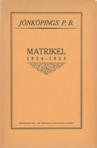 JPB Matrikel 1924-1925