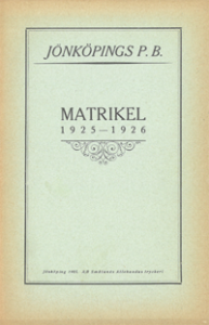 JPB Matrikel 1925-1926